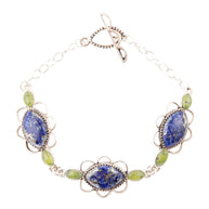 Oxford Lapis and Jade Bracelet
