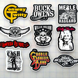 Outlaw Country Classic Country Sticker Pack
