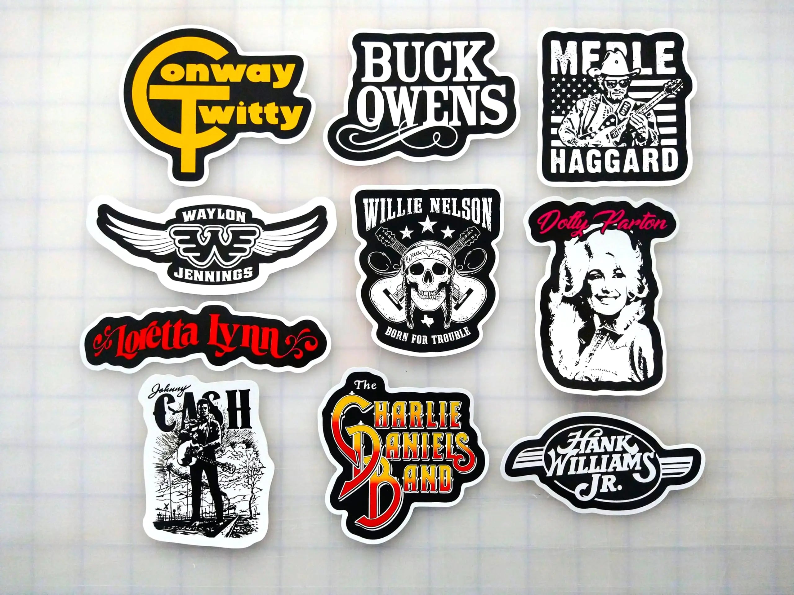 Outlaw Country Classic Country Sticker Pack