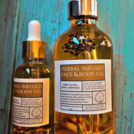 Herbal infused face & body oil
