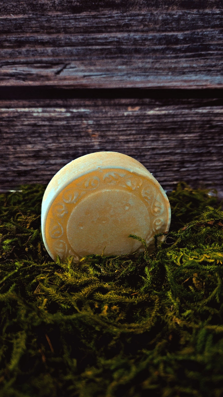 Solid natural dish soap