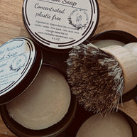 Solid natural dish soap