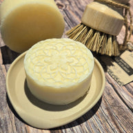 Solid natural dish soap