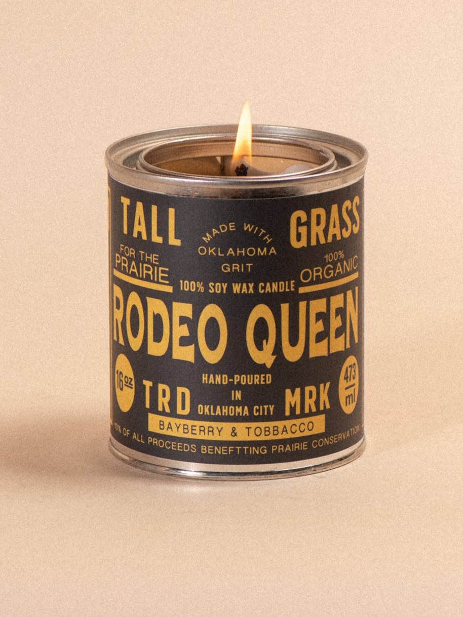 Rodeo Queen: Bayberry + Tobacco Soy Wax Candle