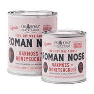 Roman Nose: Oakmoss + Honeysuckle Soy Wax Candle