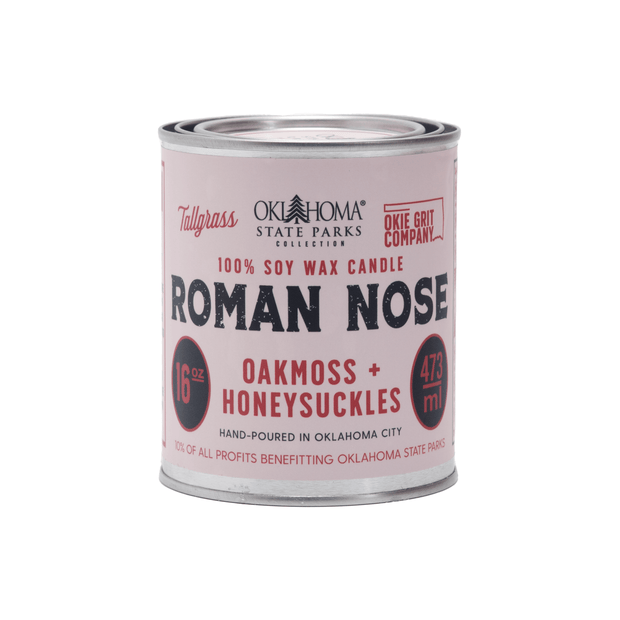 Roman Nose: Oakmoss + Honeysuckle Soy Wax Candle