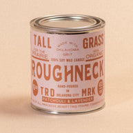 Roughneck: Patchouli + Lavender Soy Wax Candle