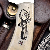 Custom Handmade J2 Steel Skinning Knife – 4.5