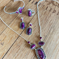 Shielded Purple Turquoise and Sterling Silver Ring