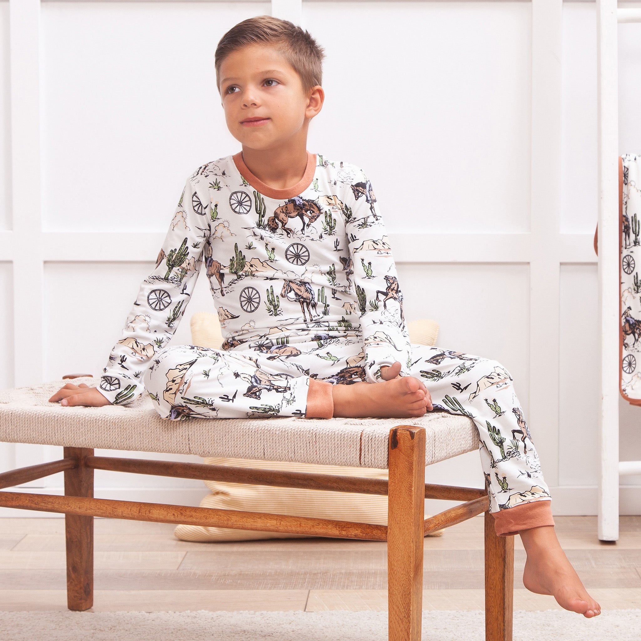 Cowboy On The Range Bamboo Pajama Set