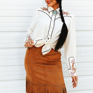 Long Sleeve Horseshoe Snap Shirt