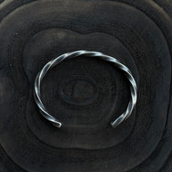 Twisted Bracelet - Handmade Unisex Cuff | Boles Silver