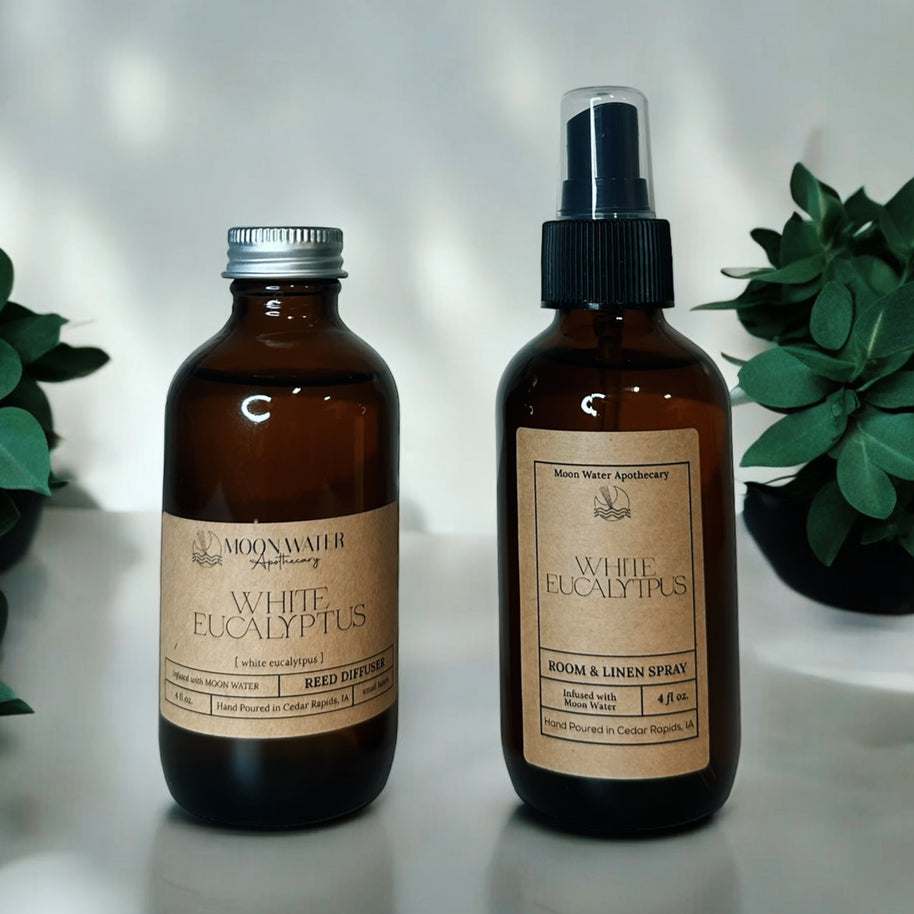 White Eucalyptus -  ROOM & LINEN SPRAY, Fresh Clean Aromatherapy Scent