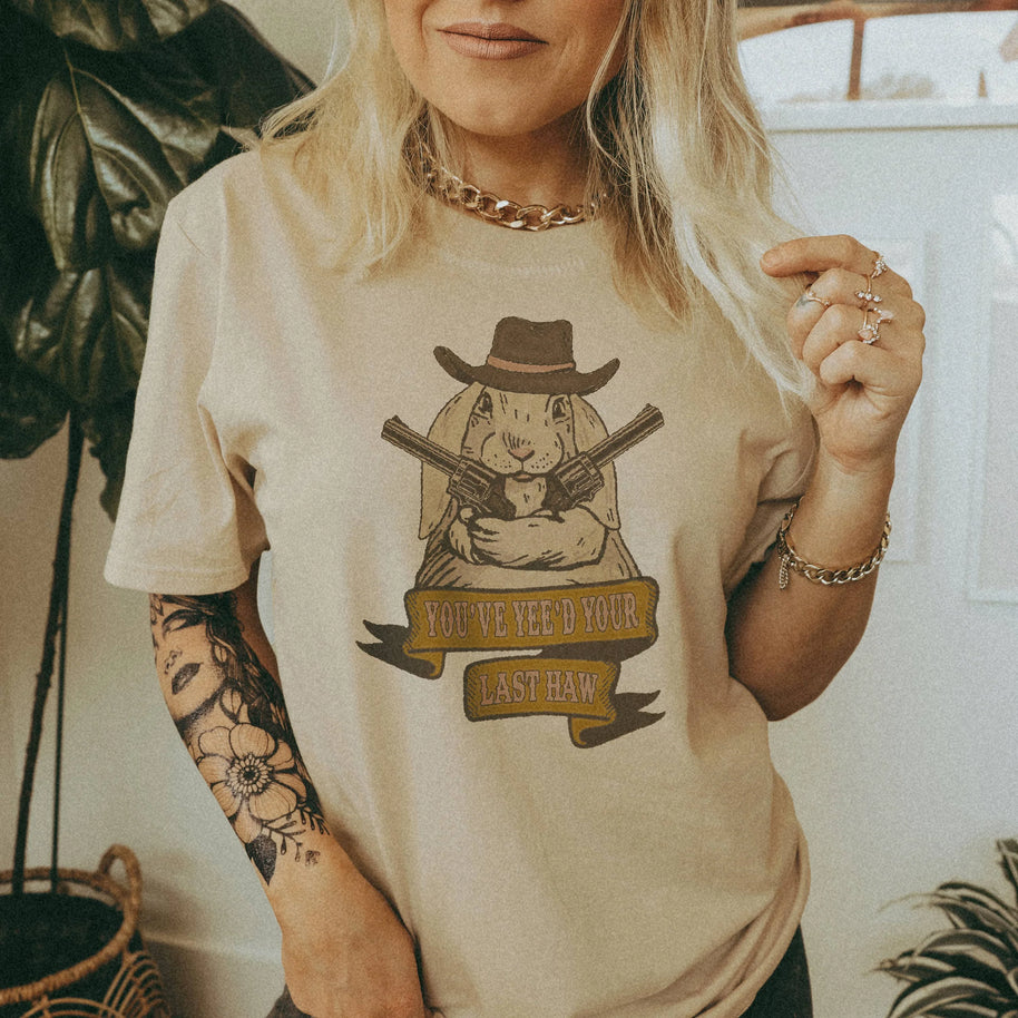 Bunny Cowgirl t-Shirt, Crop & Regular