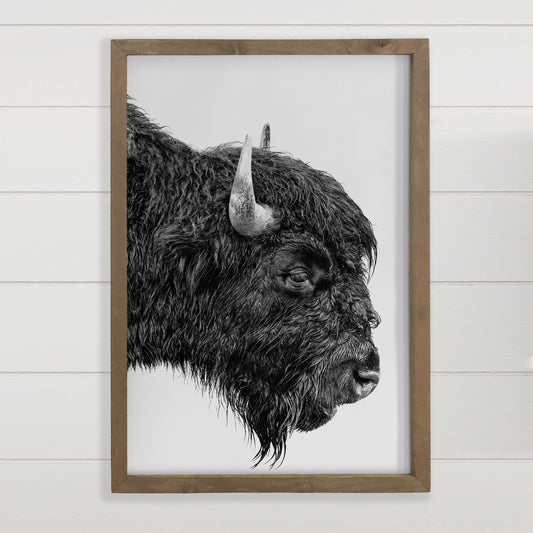 Bison Portrait -  Ranch House Art: 18x24"