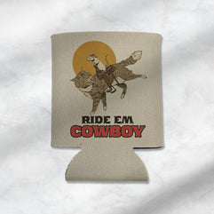 Ride Em Cowboy: Mouse and Cat Cowboy Koozie
