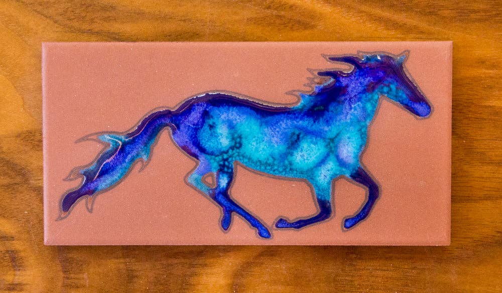 Watercolor Horse Handpainted Tile