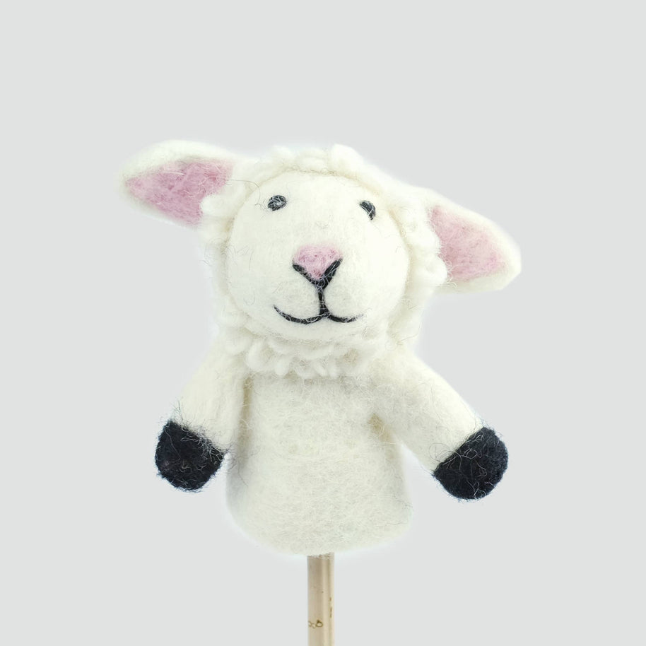 Felt Finger Puppets - Sheep