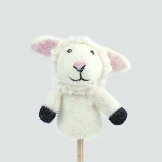 Felt Finger Puppets - Sheep