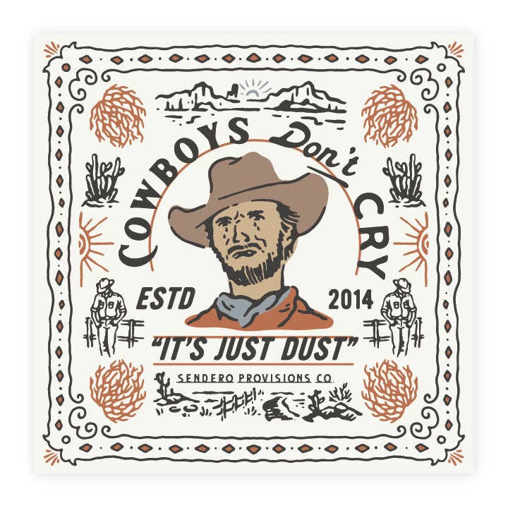 Sendero Provisions Company - Cowboys Don't Cry Bandana