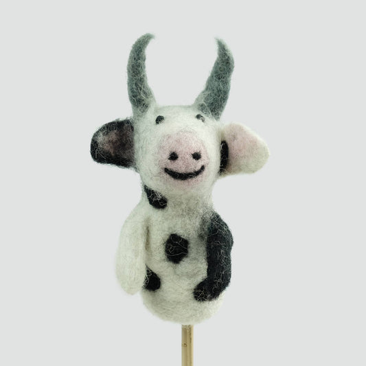 Felt Finger Puppet - Cow