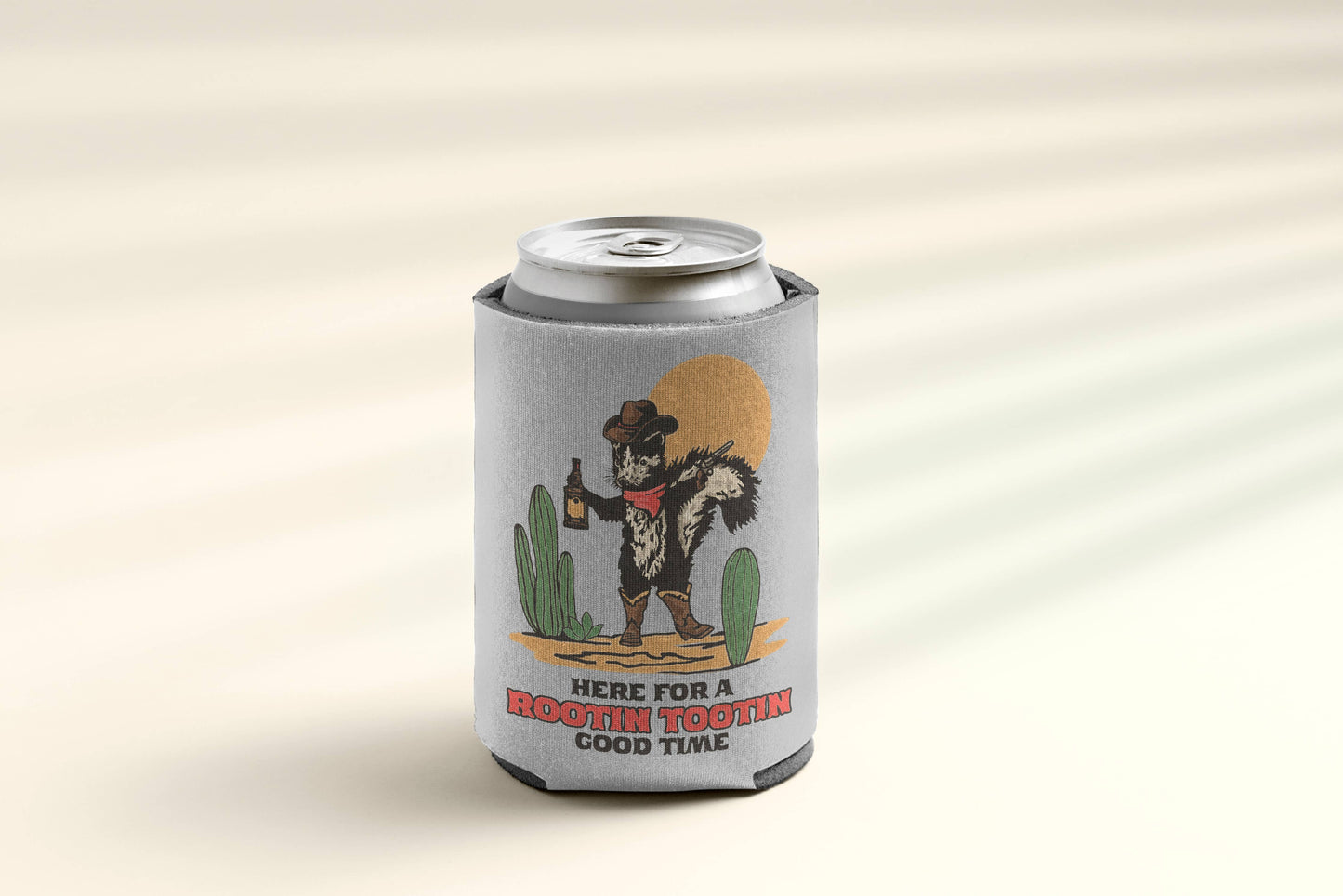 Skunk Cowboy Koozie