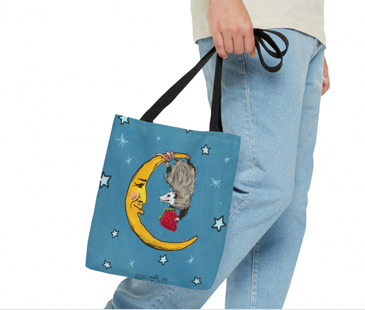 The Crazy Opossum Lady - Tote : The Offering Opossums  Bag Gift Wildlife Possum