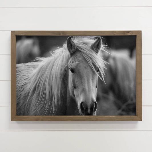 Horse Side Swept Hair - Ranch Art: 18x24"