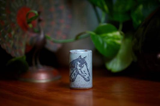 Mud & Maker - Tiny Tumblers - Horse: Mix Pack of Glazes