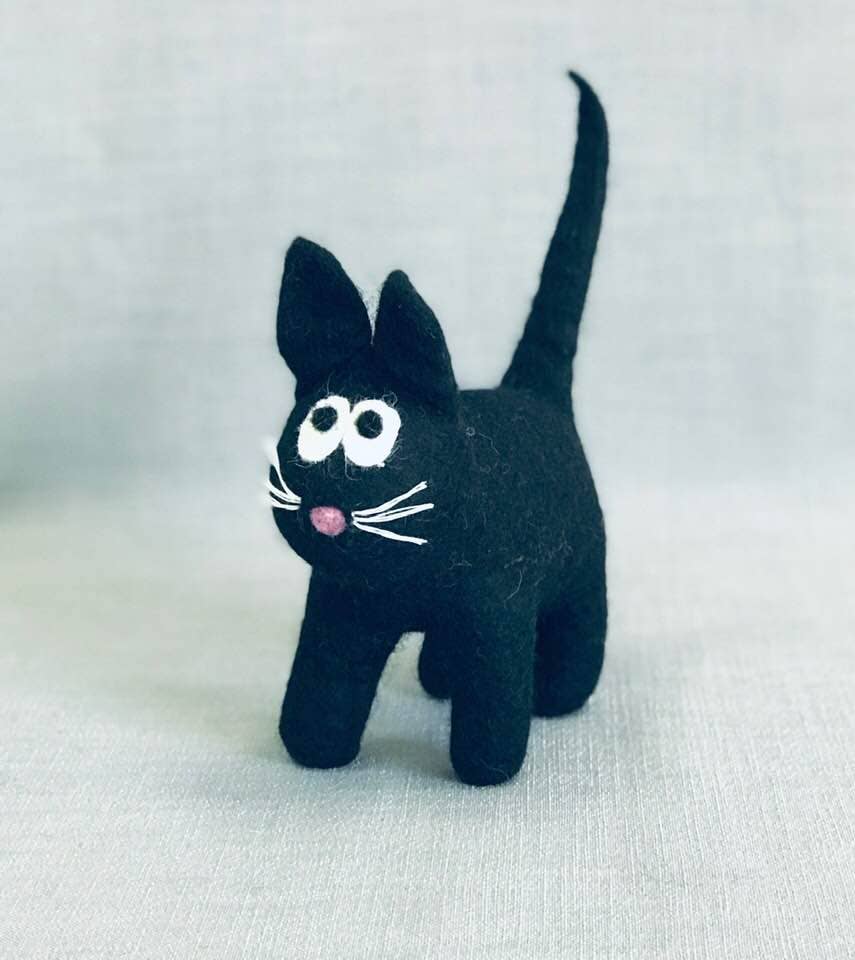 Halloween Decor Cat - Black