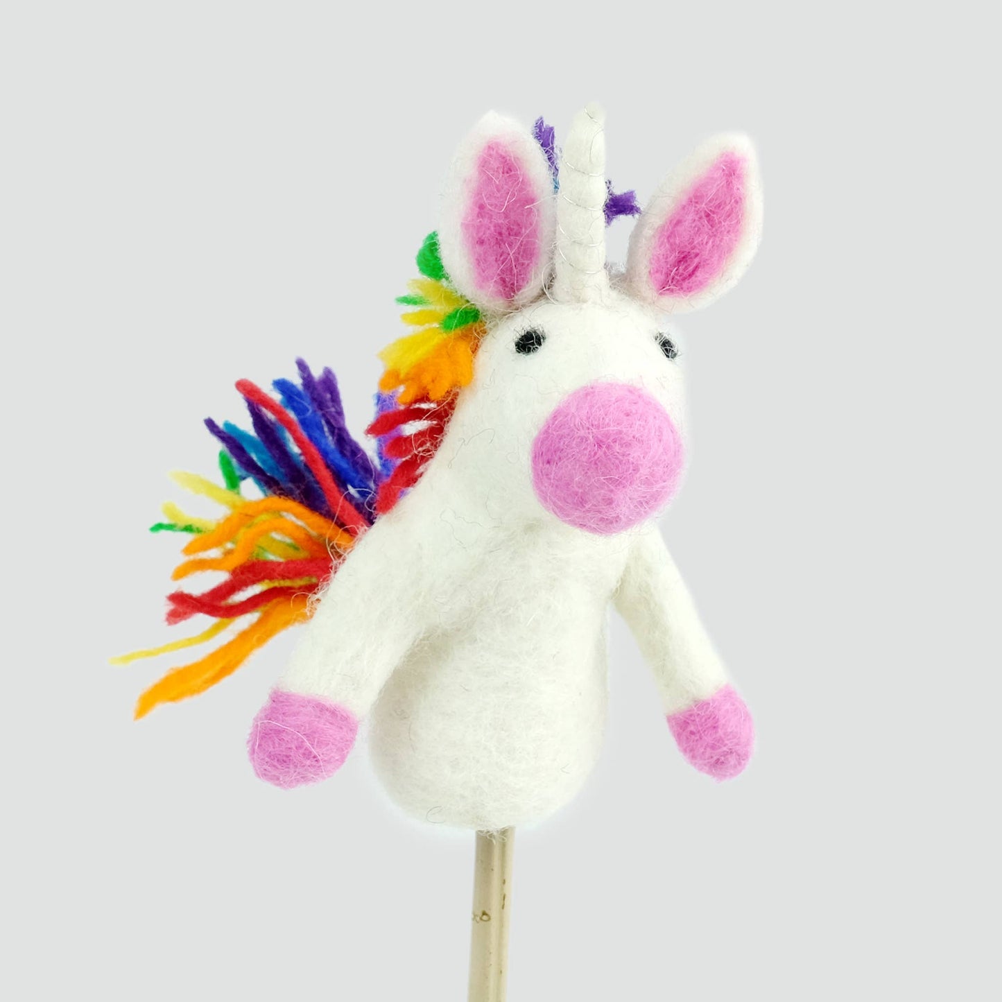 Felt Finger Puppets - Rainbow Unicorn Set of 6