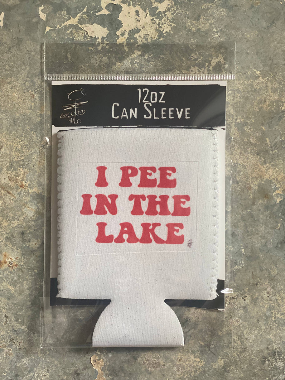 Crooked Halo - "I Pee in the Lake" Neoprene Can Sleeve